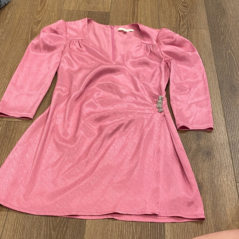 Wayf Pink Formal Kids Dress with Embellishments XS